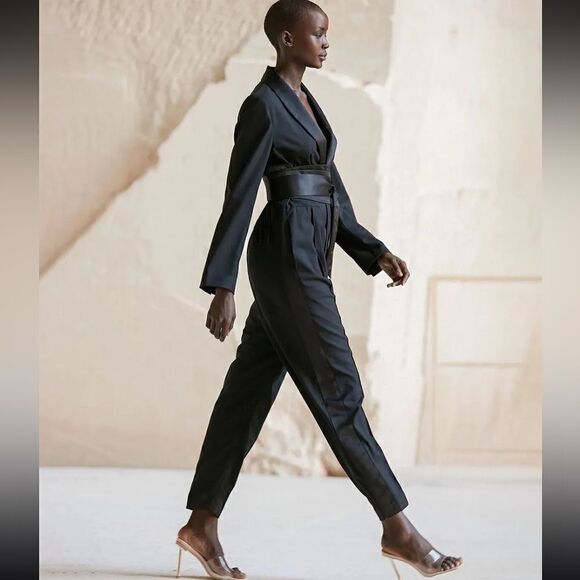 MES DEMOISELLES DENEUVE JUMPSUIT BLACK - Picture 4 of 5